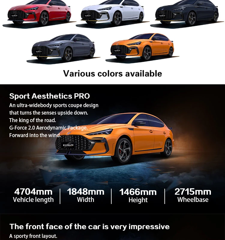 Hatchback 2023 Mg 6 SUV Vierräder Brandneues Auto Benzinfahrzeuge 1