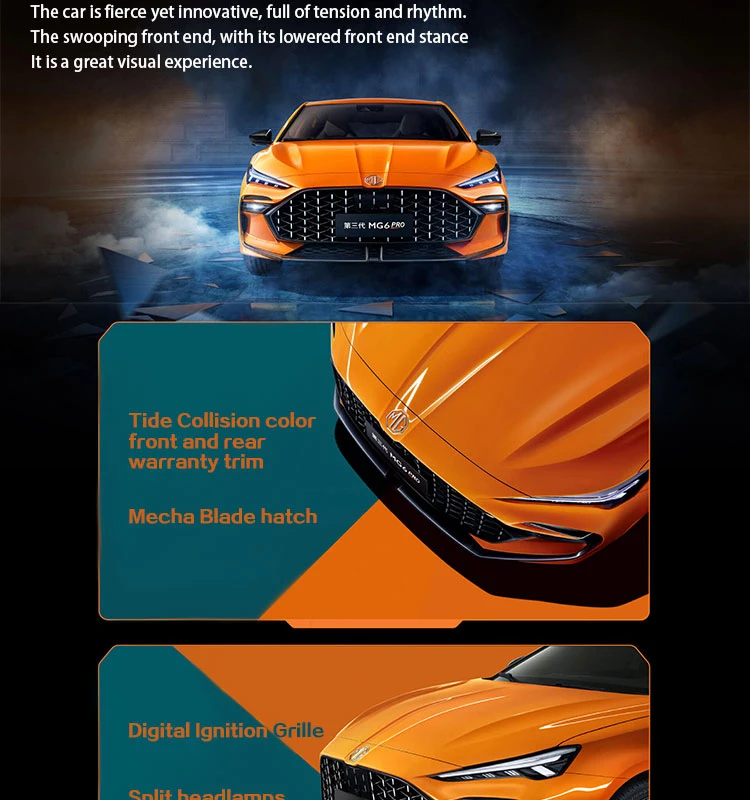Hatchback 2023 Mg 6 SUV Vierräder Brandneues Auto Benzinfahrzeuge 2
