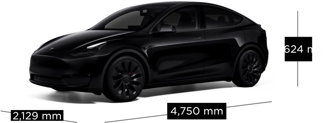 2024 vollektrisch betriebenes Tesla Model Y Familienwagen AWD verschiedene Farben 0